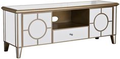 Тумба под телевизор зеркальная Размер: 150*46*45 см Garda Decor