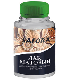 Лак художественный SAFORA матовый, акриловый 150г, L7