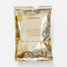 Каша овсяная Самокат моментального приготовления, манго и персик, со сливками, 37 г