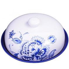 Блюдо для блинов LORAINE, 23,8*11 см, с крышкой, синий