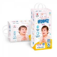 Подгузники MIOKI Набор 2 х Mioki трусики XL (12+ кг), 38 шт