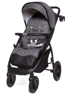 Коляска прогулочная Babycare, Venga, надувные колеса, Тёмно-серый