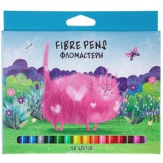 Фломастеры. Hatber. 18 цветов. Счастливчики