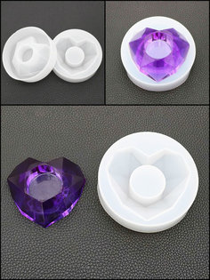 Силиконовая форма для мыла и свечей - виде Сердца No Brand