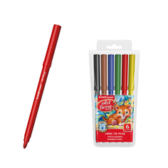 Фломастеры ArtBerry® Super Tip Easy Washable 6 цветов