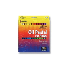 Пастель масляная Mungyo Gallery Oil круглая 24 цвета в подвесной картонной коробке