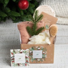 Набор подарочный Этель «Новый год: Happy New year» полотенце и аксессуары No Brand