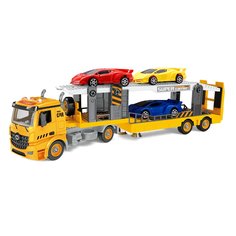 Блочный конструктор Funky Toys Транспортер c 3 машинками
