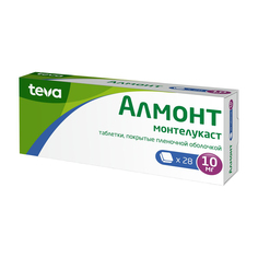 Алмонт таблетки 10 мг 28 шт. Teva
