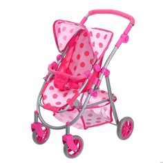 Коляска для кукол металлическая 2 в 1, регулируемая ручка Sima-Land 2698501
