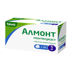 Алмонт таблетки жевательные 5 мг 98 шт. Teva