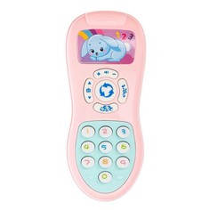 Обучающая игрушка Забияка Умный пульт, цифры, формы, песни, звуки розовый