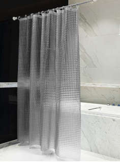 Штора для ванны с объемным рисунком 3D шторка для ванны прозрачная 180 х 180 Bodom