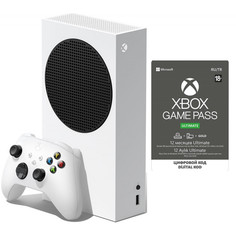Игровая приставка Microsoft Xbox Series S 512GB + Xbox Game Pass Ultimate на 12 месяцев