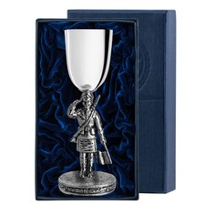 Рюмка "Регулировщица" с чернью + футляр АргентА