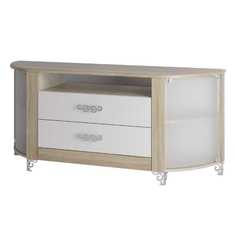 Тумба ТВ Тиффани дуб сонома светлый/омела глянец No Brand