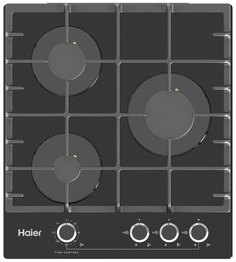Встраиваемая варочная панель газовая Haier HHX-G53CNMB черный