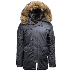 Куртка аляска Alpha Industries Slim Fit N-3B Parka, голубая 4XL