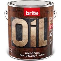 Масло-воск для террасной доски BRITE FLEXX бесцветное, банка 2.5 л, 212476