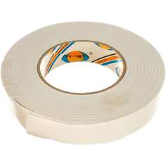 Двусторонняя клейкая лента на вспененной основе AVIORA 25ммх10м, белая 302-021