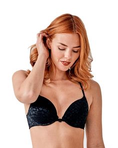 Формованный бюстгальтер Graphic Mesh 36C черный Pretty Polly