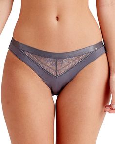 Трусики-слипы Botanical Lace XS серый Pretty Polly