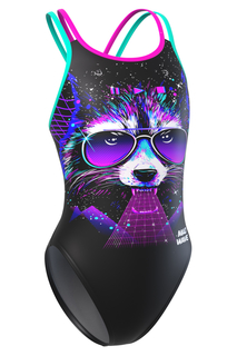 Юниорский купальник спортивный антихлор Crossback Junior PBT T2 Mad Wave