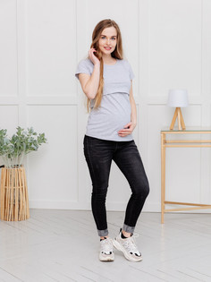 Джинсы для беременных женские FEST 1-63505 черные 44 RU ФЭСТ