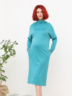Платье для беременных женское FEST 1-152507Е бирюзовое 42 RU ФЭСТ