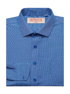 Рубашка детская Imperator Vichy 9 цв.синий р.128