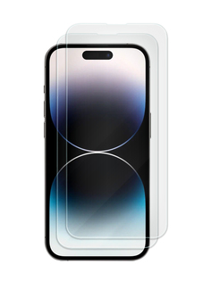 Комплект из 2 шт защитное стекло для iPhone 14 Pro без рамки, с отступом от краев Zibelino
