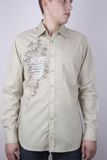 Рубашка мужская Maestro AVR1202 бежевая 39/176-182