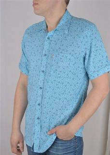 Рубашка мужская Maestro Anchor 3-K голубая L