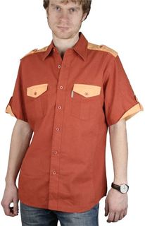 Рубашка мужская Maestro 30T-3/1-k коричневая XL