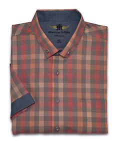 Рубашка мужская Maestro Haiti-K коричневая 39/178-186