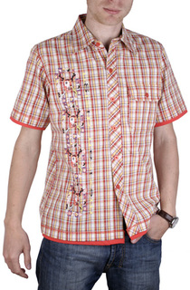 Рубашка мужская Maestro Mexican Disign-k оранжевая 40/170-178