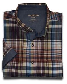 Рубашка мужская Maestro Corfu-K коричневая L