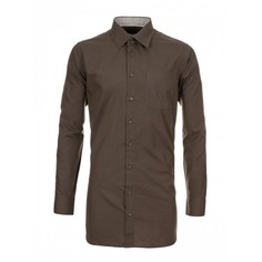 Рубашка мужская Imperator Chocolate-33 sl. коричневая 39/170-178