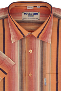 Рубашка мужская Maestro V24-6.1K оранжевая L