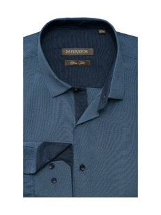 Рубашка мужская Imperator Tissori 1 sl. синяя 41/170-178