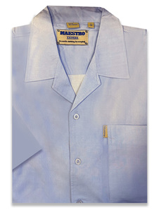 Рубашка мужская Maestro Hawai-1k голубая L