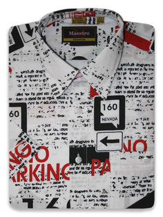 Рубашка мужская Maestro Parking-3k белая 40/178-186