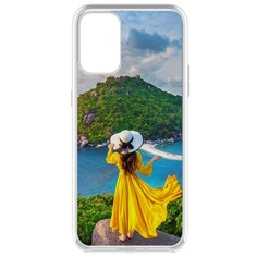 Чехол-накладка Krutoff Clear Case Платье летнее женское для OnePlus 9R