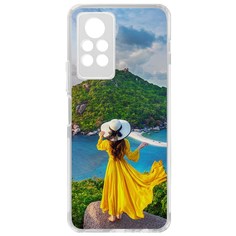 Чехол-накладка Krutoff Clear Case Платье летнее женское для Infinix Note 11 Pro