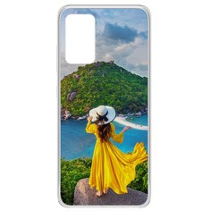 Чехол-накладка Krutoff Clear Case Платье летнее женское для Samsung Galaxy A32 (A325)