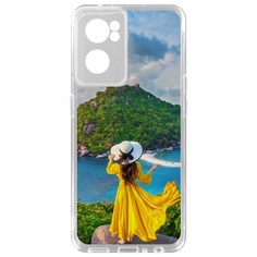 Чехол-накладка Krutoff Clear Case Платье летнее женское для OnePlus Nord CE 2 5G