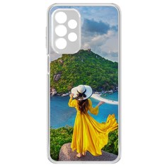 Чехол-накладка Krutoff Clear Case Платье летнее женское для Samsung Galaxy A23 (A235)