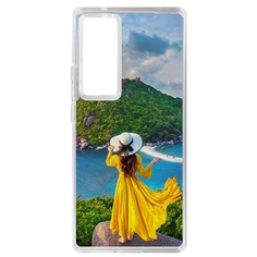 Чехол-накладка Krutoff Clear Case Платье летнее женское для Vivo X60 Pro