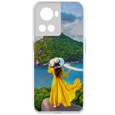 Чехол-накладка Krutoff Clear Case Платье летнее женское для OnePlus 10R