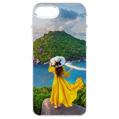 Чехол-накладка Krutoff Clear Case Платье летнее женское для iPhone 6S